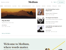 Tablet Screenshot of medium.com